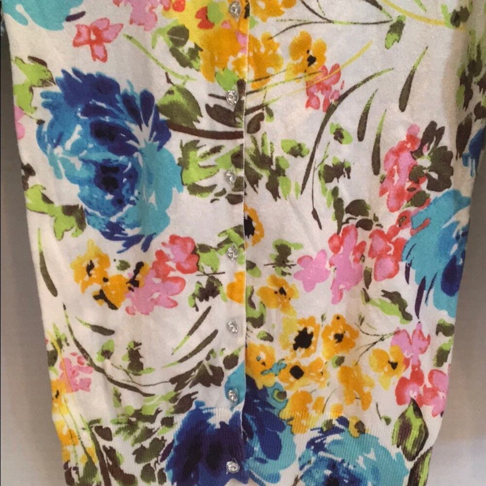 CHARLOTTE TARANTOLA ANTHRO Floral Cardigan Small - Picture 4 of 8